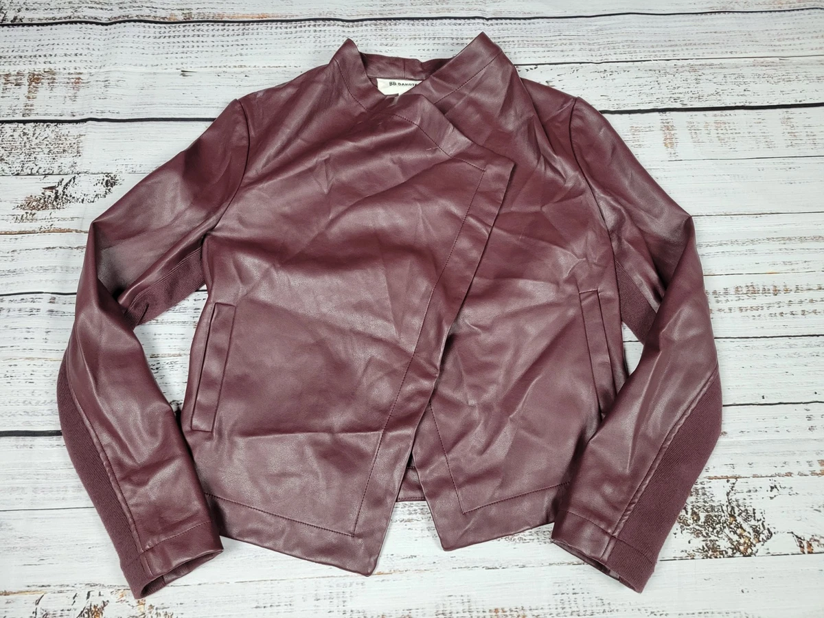 BB Dakota Faux Leather Outer Shell Regular Size Coats, Jackets  display picture 1