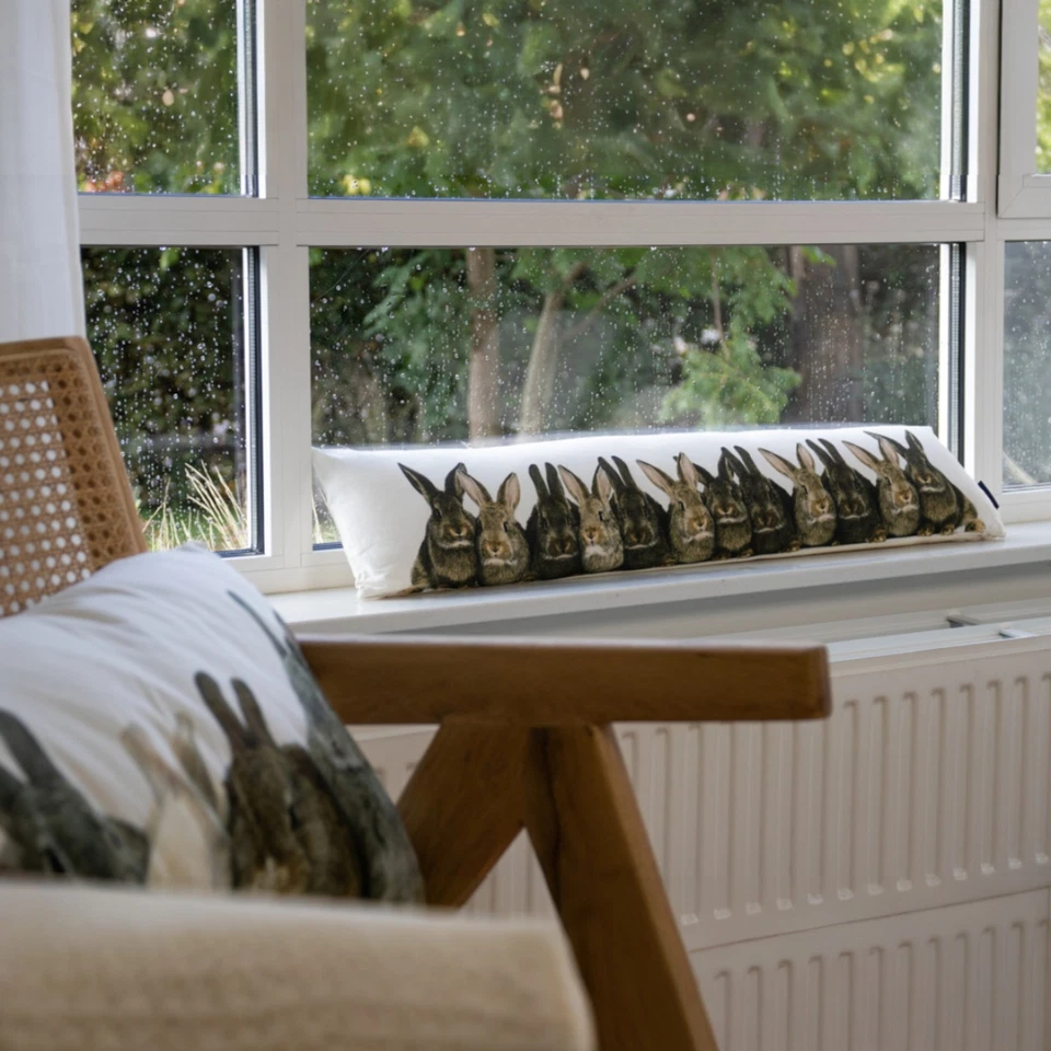 Zugluftstopper Kaninchen bunt – 90 cm Baumwolle mit Tiermotiv Mars & More - Bild 2 von 2