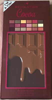 I Heart Revolution Cocoa Chocolate Eyeshadow Palette 18 Shades Matte Shimmer