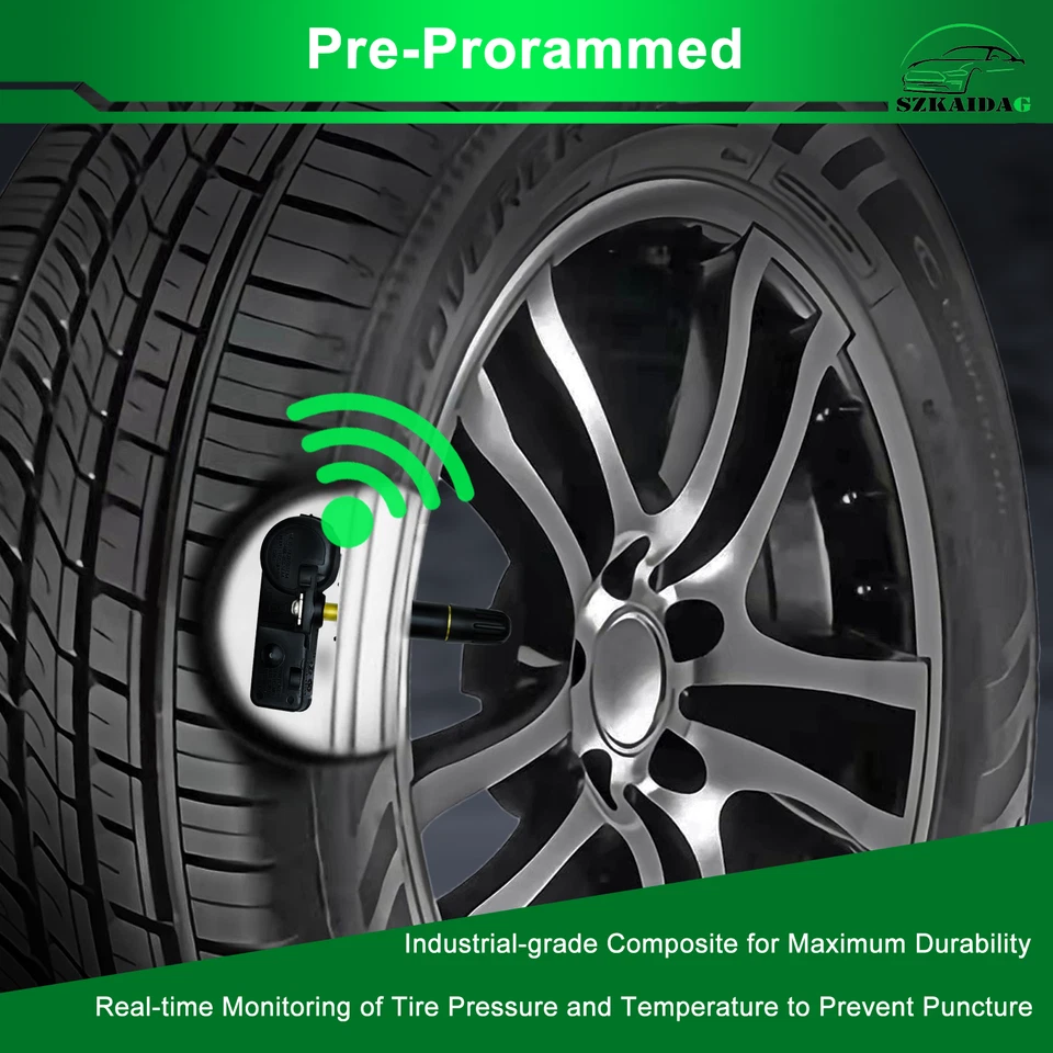 4x NUEVO OEM Sensor de monitoreo de presión de neumáticos TPMS para FIAT 500 2012-2015 2017-2019 Foto 3 de 4