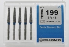 Dental Diamond Burs, Standard Grit Multi-Use, 5 Pcs/Pk [1644-199TR-15]