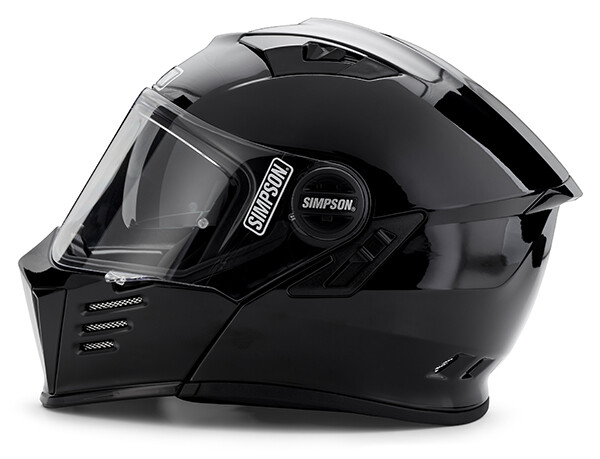 Simpson MOD Bandit Full Face Helmet - GLOSS BLACK, All Sizes