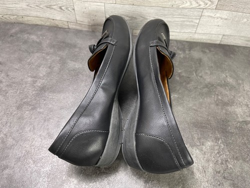 Natural Soul Gracee Women Shoe Black 8.5 M Leather Bow Slip On Ballet Flats - Picture 12 of 20