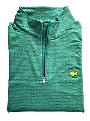 2025 Masters Peter Millar Large L Green Leaderboard 1/4 Zip 2025 Masters Peter Millar Large L Green Leaderboard 1/4 Zip