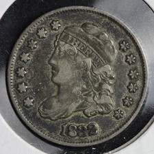 1832 FILLED 8 Capped Bust Silver Half Dime XF E323 VPX