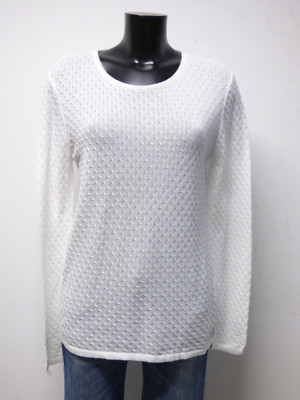 TWIN HEART LADIES' SWEATER SIZE S DE/IN WHITE & TREND + NEW (P 3745)