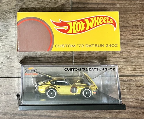Hot Wheels RLC Custom '72 Datsun 240Z Gold Car 2021 Red Line Club 3049/25000