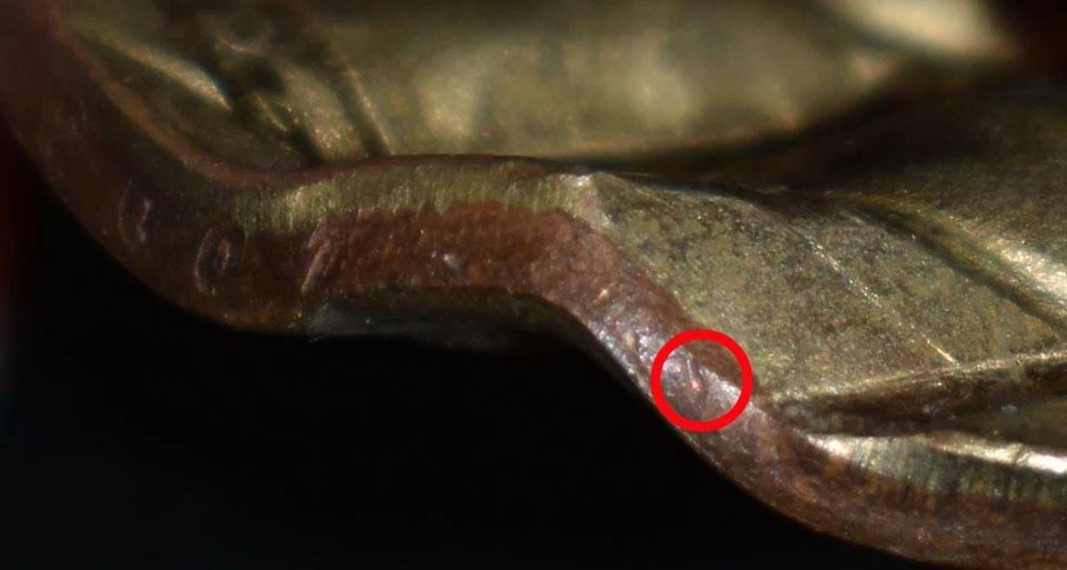 RARE 2007-S James Madison Mint DOUBLE Cancelled Waffled Presidential $1 Error - Image 4 of 4