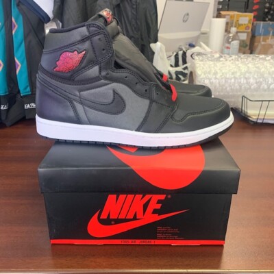 nike air jordan 1 retro high og black satin