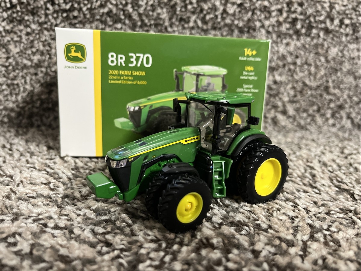 Maqueta Tractor 1/64 John Deere Tractor John Deere 8R 370 Escala 1/64 -  Miniatura Coleccionable Tractor John Deere Miniatura, image size:1200x899