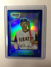 Alex Presley RC Refractor #'d/199 2006 Bowman Chrome Draft Blue Refractor #48 