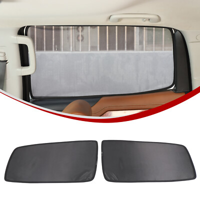 Black Rear Window Screen Sun Shade Mesh For Toyota Tundra 2007-2021 US
