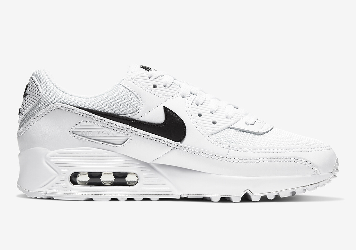 Women's Nike Air Max 90 White Black Panda CQ2560-101 Retro OG