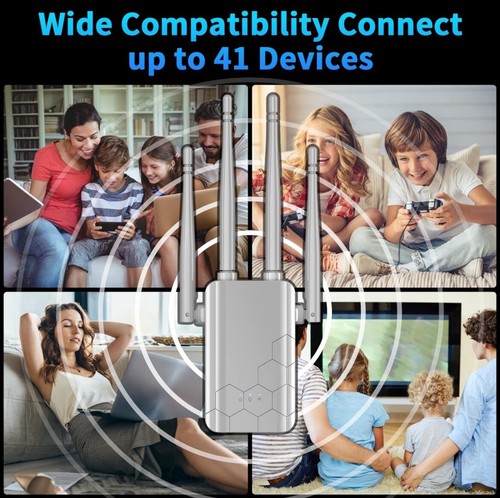 WiFi Range Extender Internet Booster Router Bezprzewodowy wzmacniacz sygnału Wzmacniacz - Zdjęcie 10 z 10