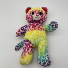 BUILD A BEAR TIE DYE RAINBOW CHEETAH LEOPARD CAT PLUSH STUFFED ANIMALS PRIDE 17  