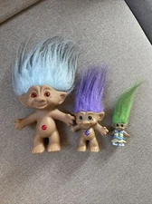 lot of 3 Ace Troll Dolls