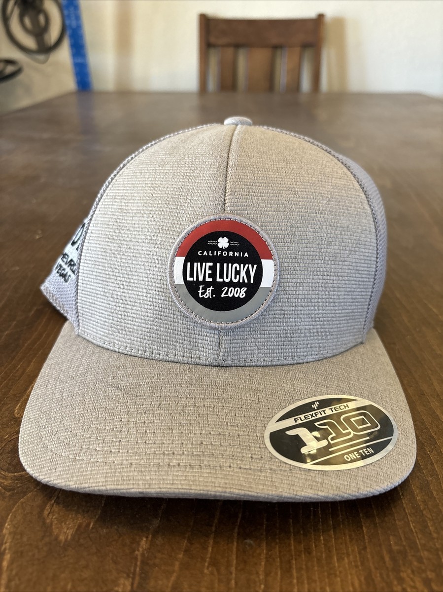 Black Clover Hat Snapback Gray Mesh Live Lucky Findlay Las Vegas NEW W/ Tags