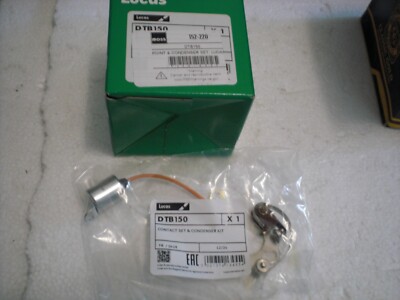 LUCAS POINTS & CONDENSER SET MG , TRUIMPH , JAGUAR , AUSTIN HEALEY MGA MGB LOTUS