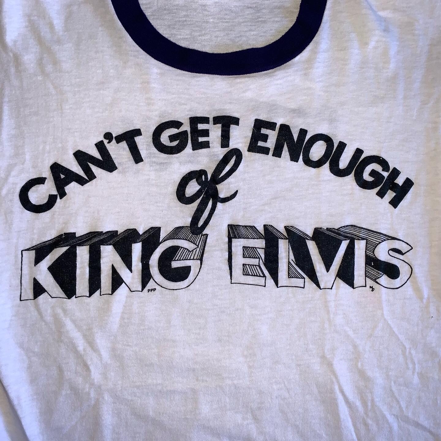 1970s VINTAGE ELVIS PRESLEY FAN CLUB TSHIRT SZ S THE… Gem