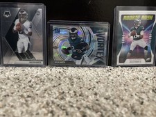 jalen hurts Vortex RC /50, Jalen Hurts RC Mosaic, Jalen Hurts Rookie Rush