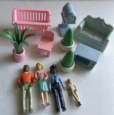 Lot Of Vintage 90s Playskool Grand Victorian Dollhouse Furniture