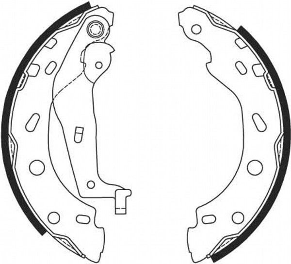 TRW Bremsbackensatz Bremsbacken Hinten FüR Smart Fortwo Coupe 450 City-Coupe-image