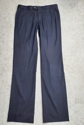 Mens MeXX IRON Navy Slim  Straight Leg Flat Front 32X33 Chinos Pants