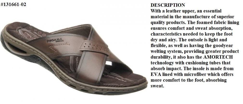 New Men's PEGADA leather slip-on sandals with cushion insoles | eBay
