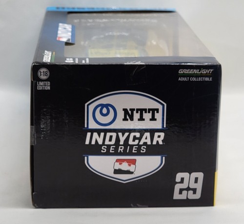 2023 Devlin DeFrancesco signed GREENLIGHT RIC FLAIR WOOOOO Honda Indy Car 1/18 - Picture 3 of 12