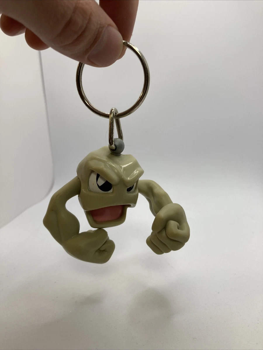 Geodude Pokemon Keychain vtg Nintendo 1999 Burger King