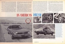 1968 AMC JAVELIN 343/280-HP  ~ ORIGINAL 4-PAGE ROAD TEST / ARTICLE / AD