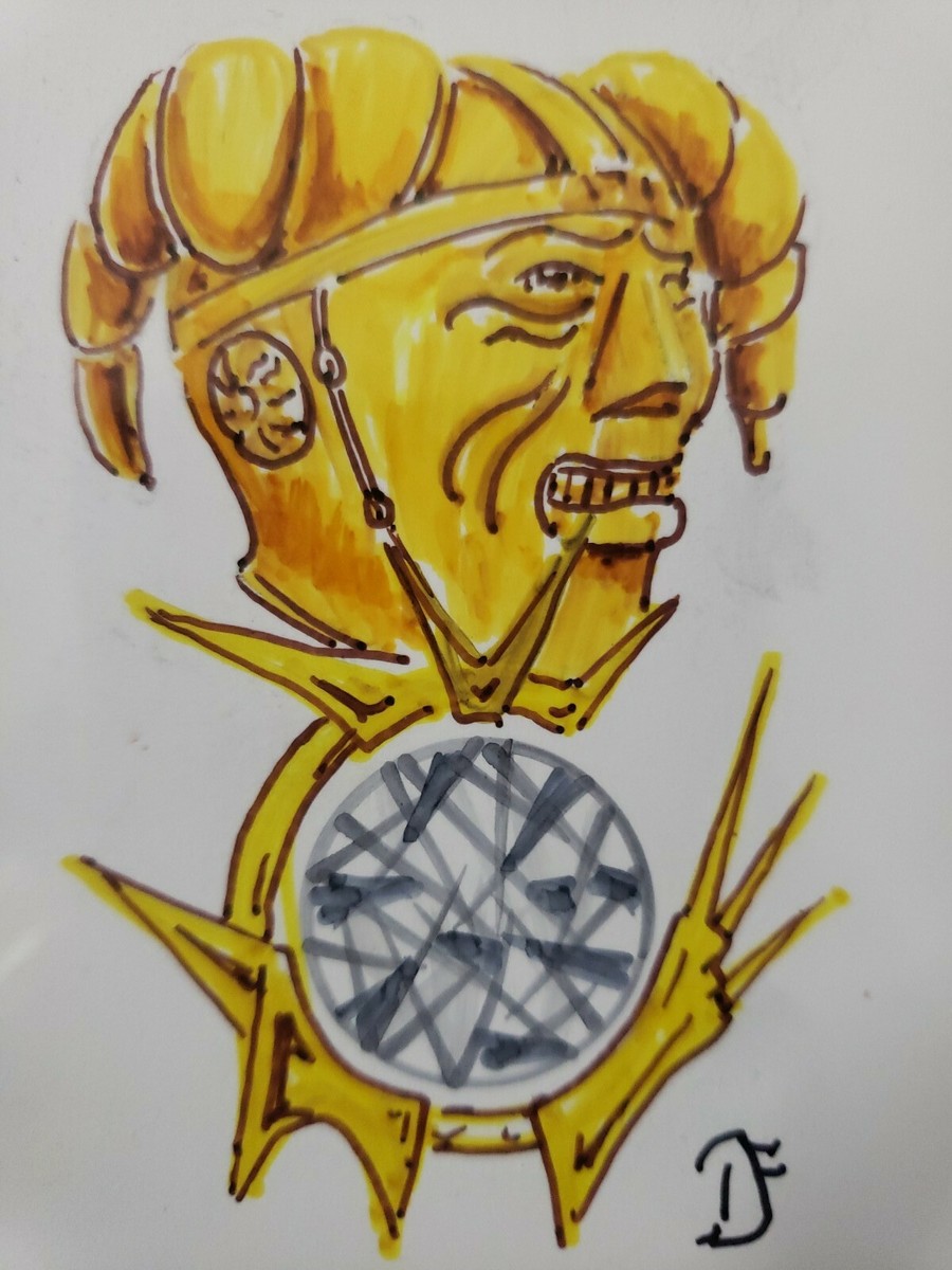 MTG Mox Diamond Sketch Dan Frazier Altered Art Magic Artist