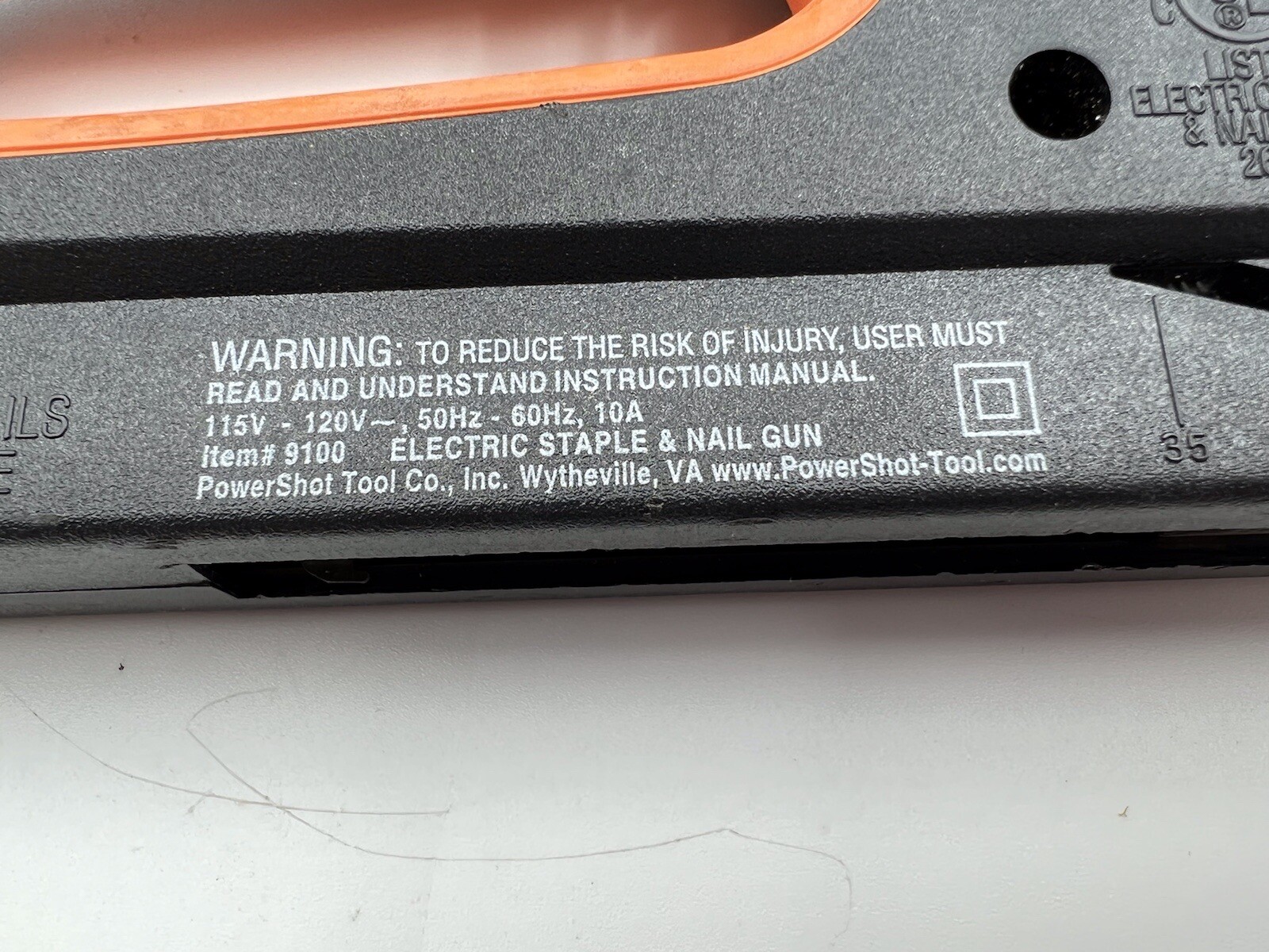 POWERSHOT PRO ELECTRIC STAPLER NAIL GUN 9100 HARD CASE+STAPLES/NAILS