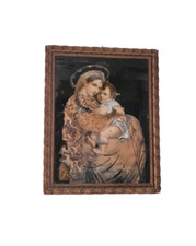 DIPINTO SU VETRO - "LA MADONNA SULLA SEGGIOLA" - 600/700 ANONIMO