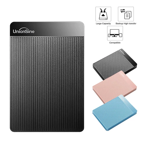 Hard Disk Esterno Portatile UnionSine USB 3.0,2,5" Game Backup HDD 500GB/1TB/2TB