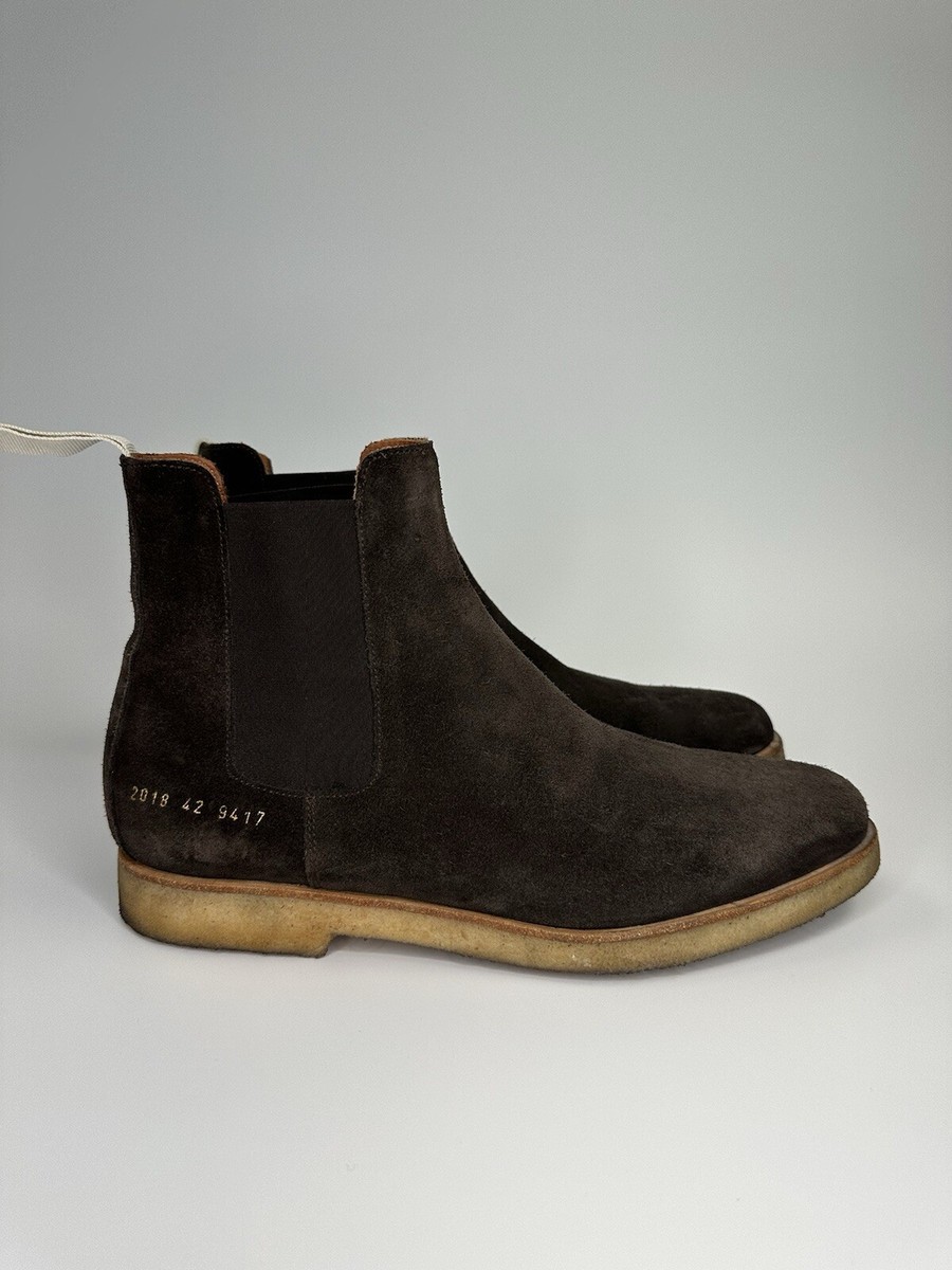 Common Projects Chelsea Boots Suede Brown UK8 EU42 RRP£495 UK