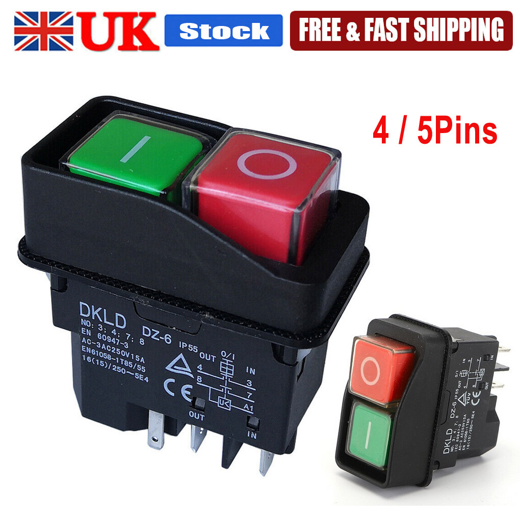 DKLD Elektrischer Schalter - Wasserdichter Mixer Schalter 5-Pin