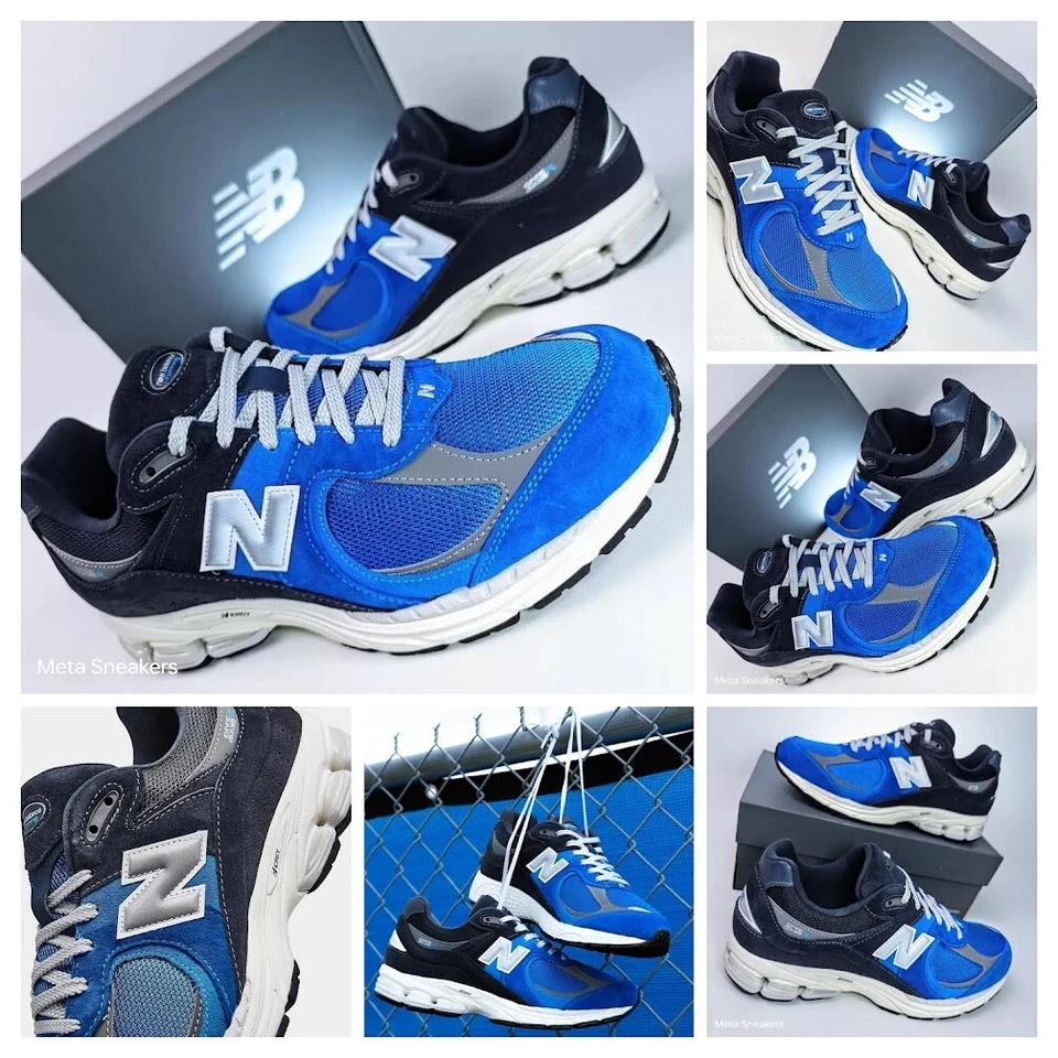 New Balance US 9 Para hombres Azul/Plateado/Blanco/Negro Retro 2002R Gamuza - M2002RPB NUEVO EN CAJA Foto 2 de 4