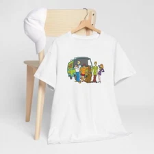 Retro Cartoon Tee, Scooby-Doo Mystery Machine Shirt, Saturday Morning TV Top,