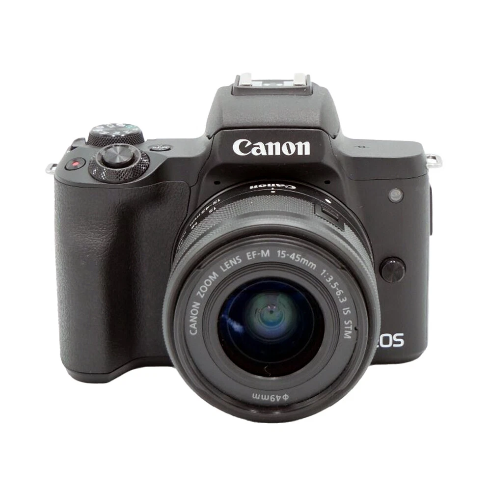 Canon EOS M50 Mark II Mirrorless Digital Camera w/ 15-45mm Lens Black 4728C006