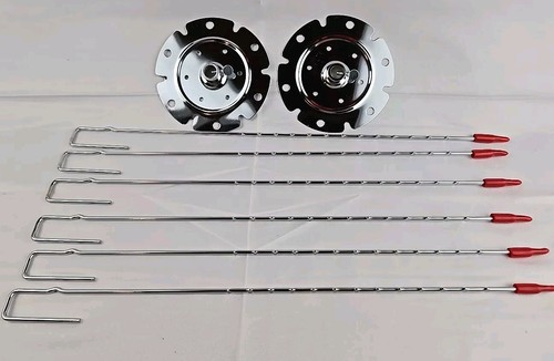 Napoleon Gourmet Grills Rotisserie Shish-Kebab Wheel Skewer Set 64007 - Picture 4 of 5
