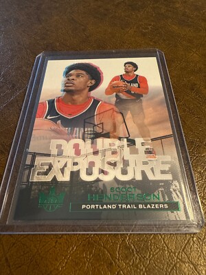 2023 Panini Court Kings - Scoot Henderson Double Exposure Green /25