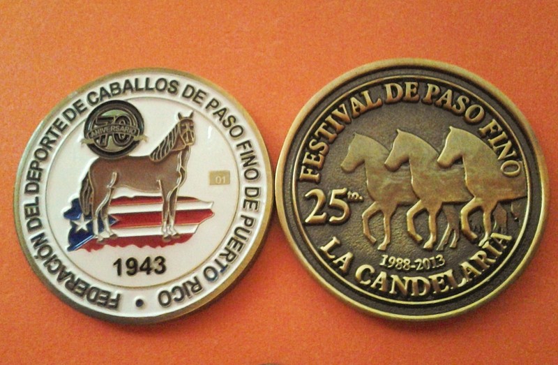 FEDERACION CABALLO PASO FINO PUERTO RICO Horse Riding token ficha medalla coin
