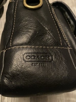 Coach Legacy 65th Anniversary Black Leather Turnlock Shoulder Bag
