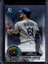 2018 Bowman Alex Verdugo Chrome Scouts' Top 100 Rookie RC #BTP-28 Dodgers