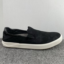 OluKai Lae'Ahi Pa'i Slip On Shoes Lava Rock Black Camo 10444-LRKE Men's 10.5 NWT