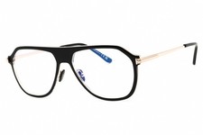 New Tom Ford FT TF5943-B 003 Aviator Shiny Black 56 mm Men's Eyeglasses Frame