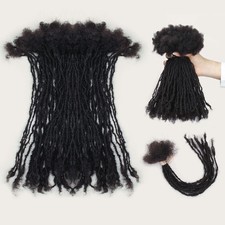 10 inch Interlocking Micro Locs Extensions Human Hair, Sister Locs Human Hair...