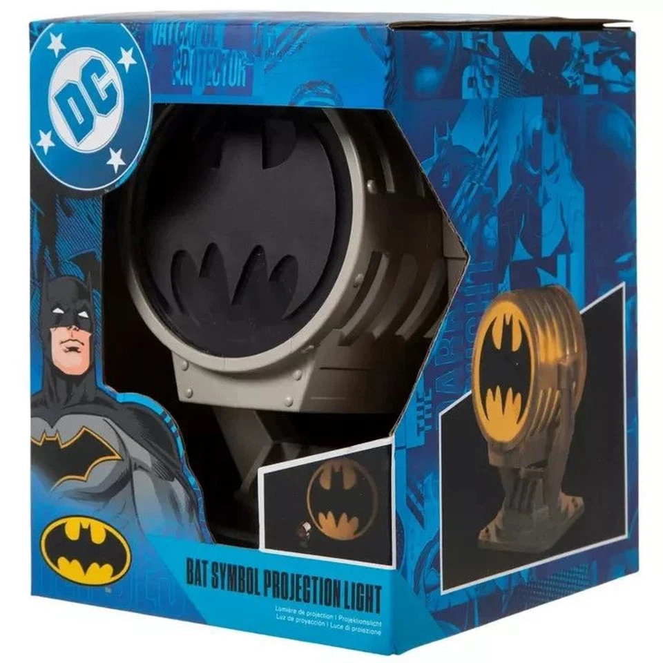 Batman Bat Signal Projetor Luz de Mesa - USB-C ou Bateria Operado NOVO na Caixa! - Imagem 2 de 4