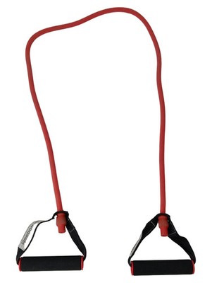 REEBOK Schlingentrainer Widerstandsband Fitnessband mit Griffen Rot